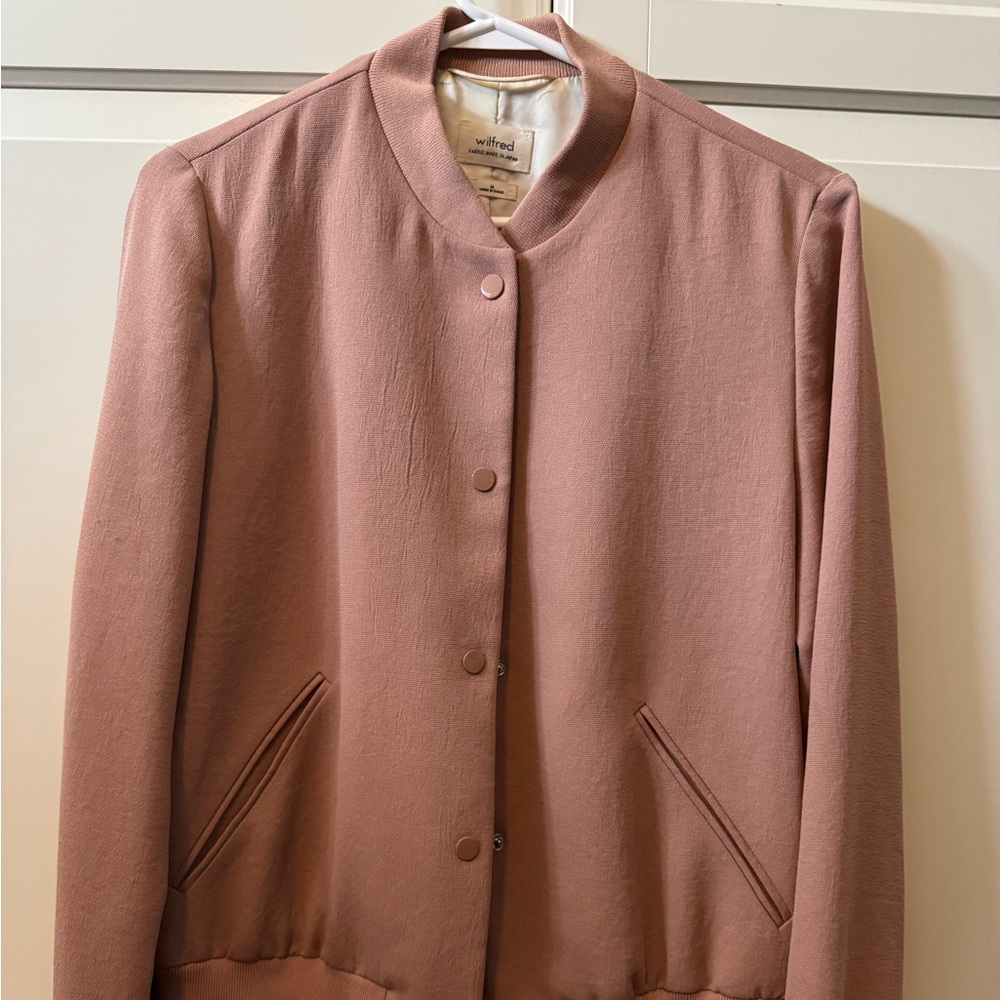 Wilfred light pink/ coral shade lightweight crepe material jacket